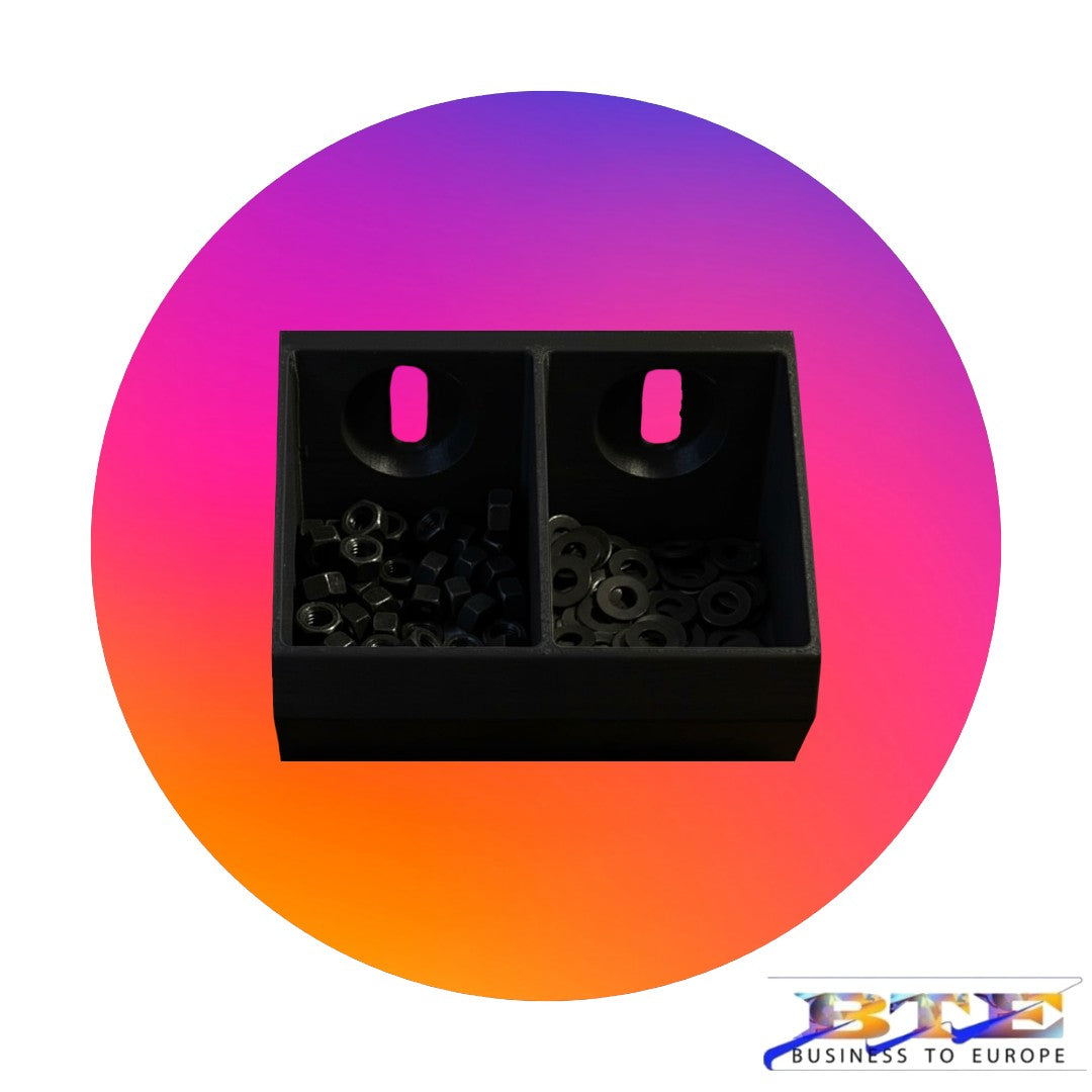 Schwarze SKÅDIS Lochwand Ablage aus PETG (80x40x70mm) Freisteller