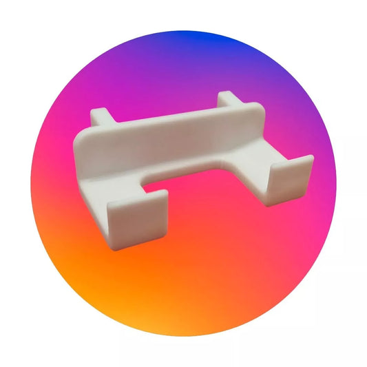 Skadis Hammer-Halterung | Halter für Hammer bis 23mm Kopfbreite | Zubehör für IKEA Skadis Lochwand | Werkzeughalter aus PETG (Weiß)