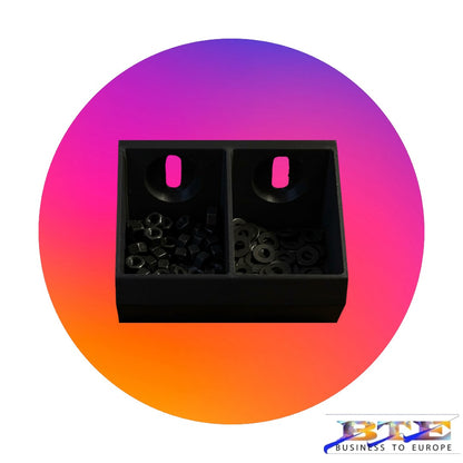 Schwarze SKÅDIS Lochwand Ablage aus PETG (80x40x70mm) Freisteller