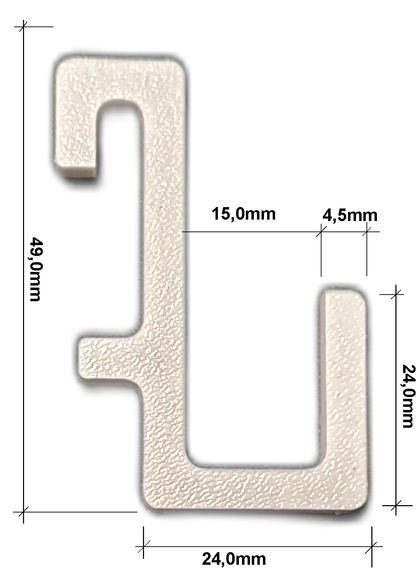 Skadis Haken Set (15-teilig) & Einzelhaken – PETG Wandhalterung für Lochplatten – BTE Deutschland