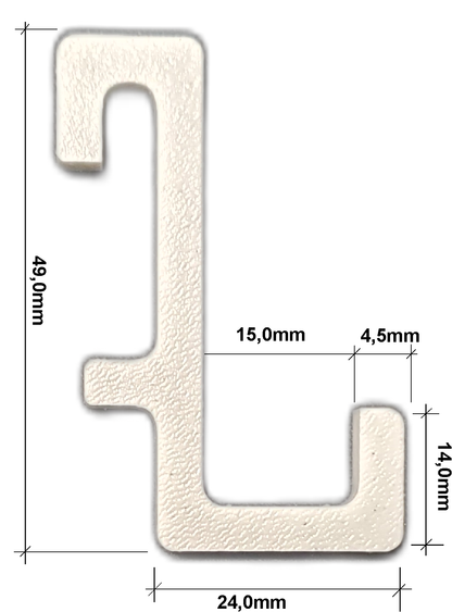 Skadis Haken Set (15-teilig) & Einzelhaken – PETG Wandhalterung für Lochplatten – BTE Deutschland