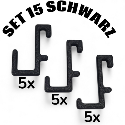 Skadis Haken Set (15-teilig) & Einzelhaken – PETG Wandhalterung für Lochplatten – BTE Deutschland