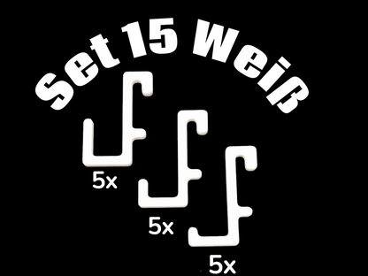 Skadis Haken Set (15-teilig) & Einzelhaken – PETG Wandhalterung für Lochplatten – BTE Deutschland